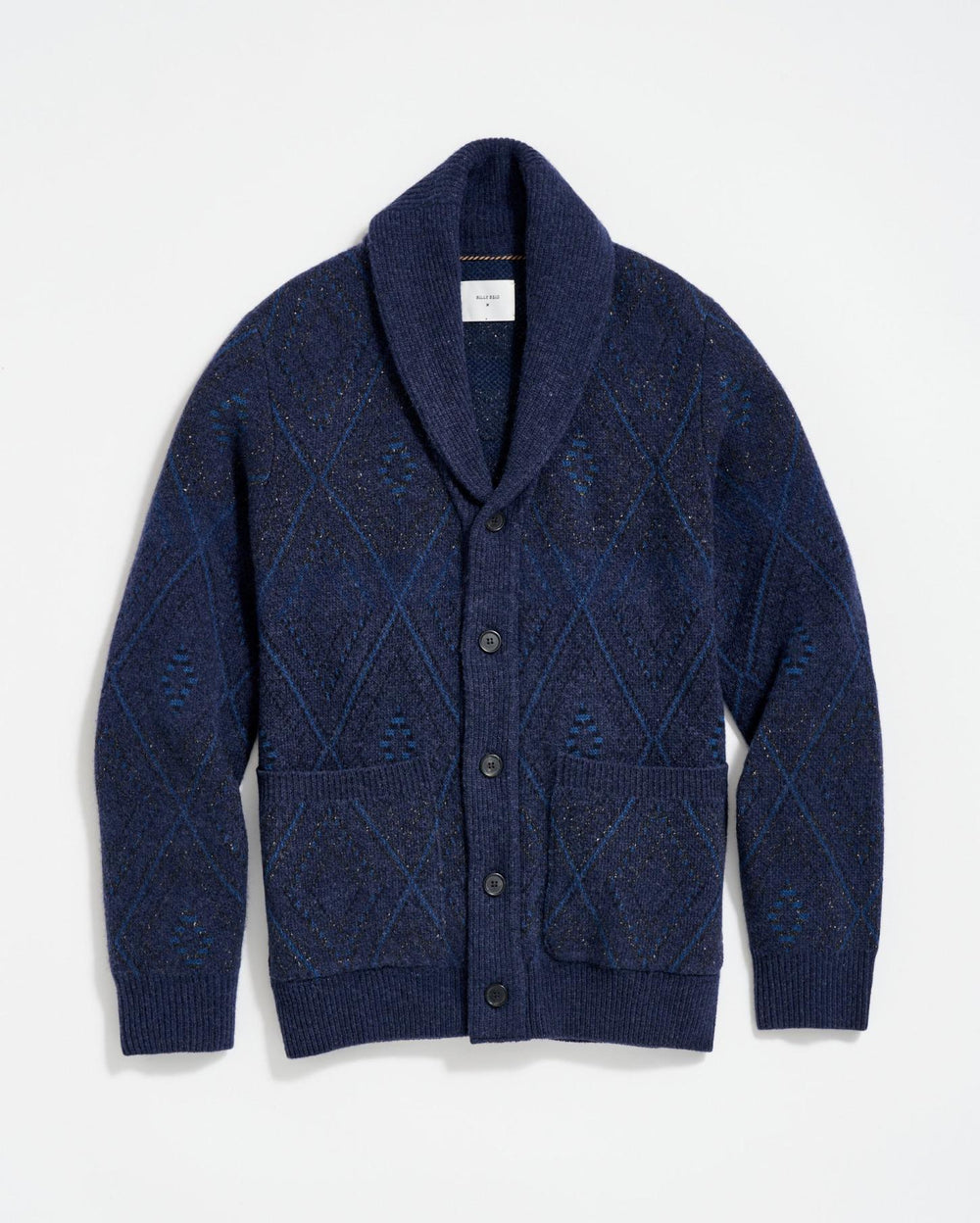 Men Chevron Ranch Cardigan Navy | Billy Reid Sweaters &amp; Sweatshirts