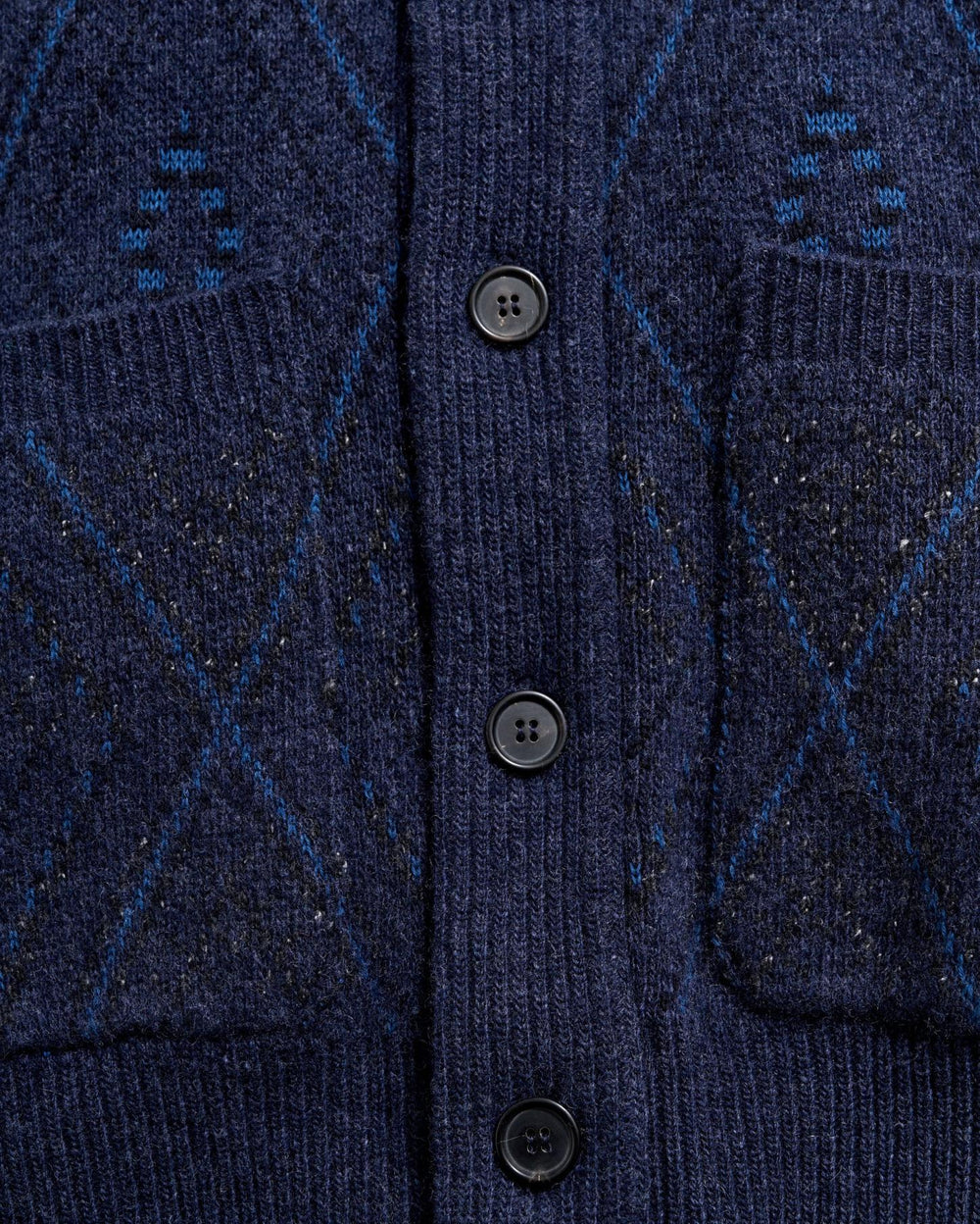 Men Chevron Ranch Cardigan Navy | Billy Reid Sweaters &amp; Sweatshirts