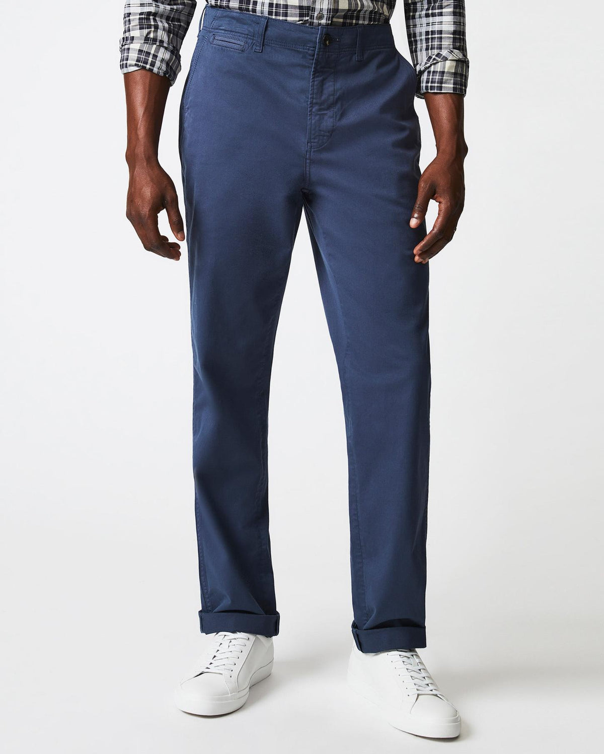 Men Chino Pant Carbon Blue | Billy Reid Bottoms