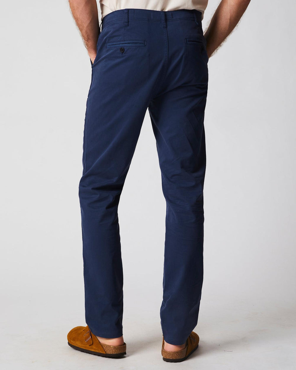 Men Chino Pant Carbon Blue | Billy Reid Bottoms