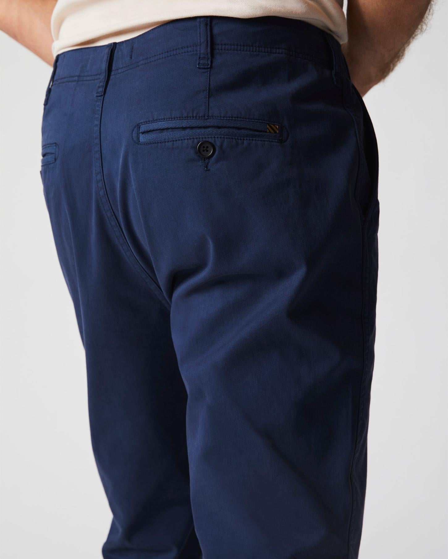 Men Chino Pant Carbon Blue | Billy Reid Bottoms