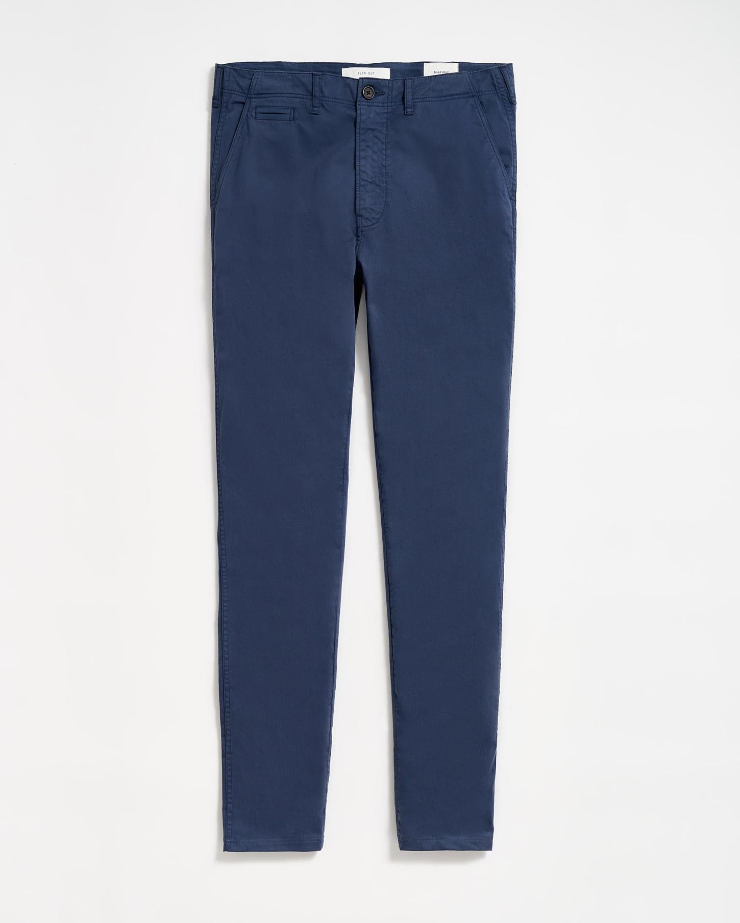 Men Chino Pant Carbon Blue | Billy Reid Bottoms