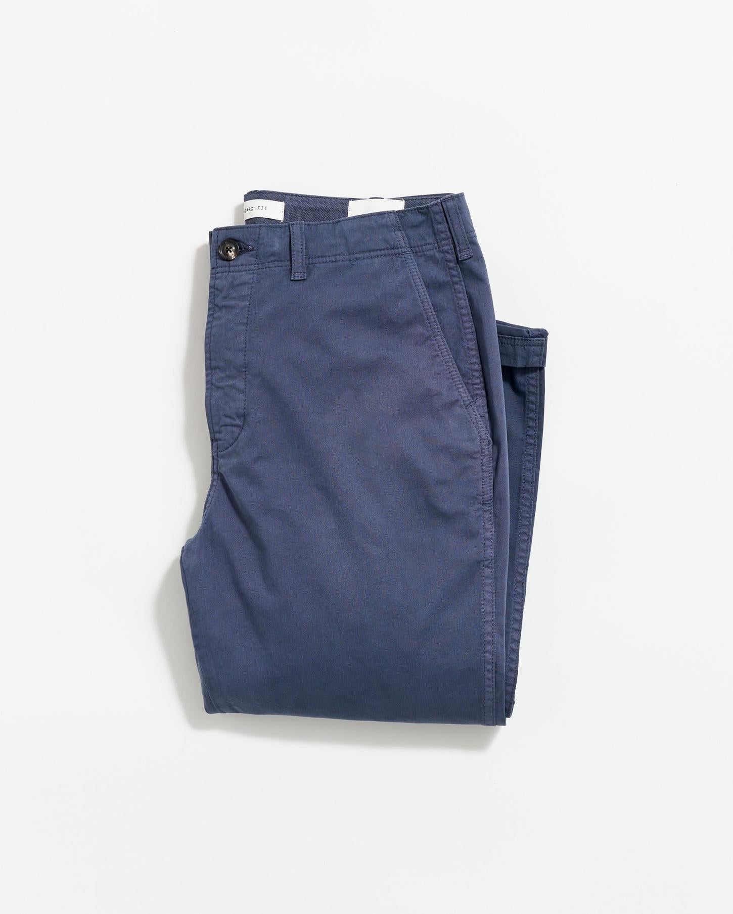 Men Chino Pant Carbon Blue | Billy Reid Bottoms