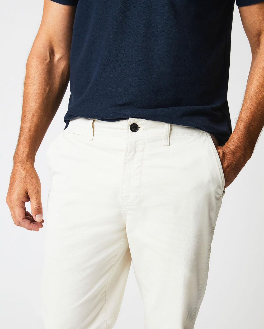 Men Chino Pant Eggshell | Billy Reid Bottoms