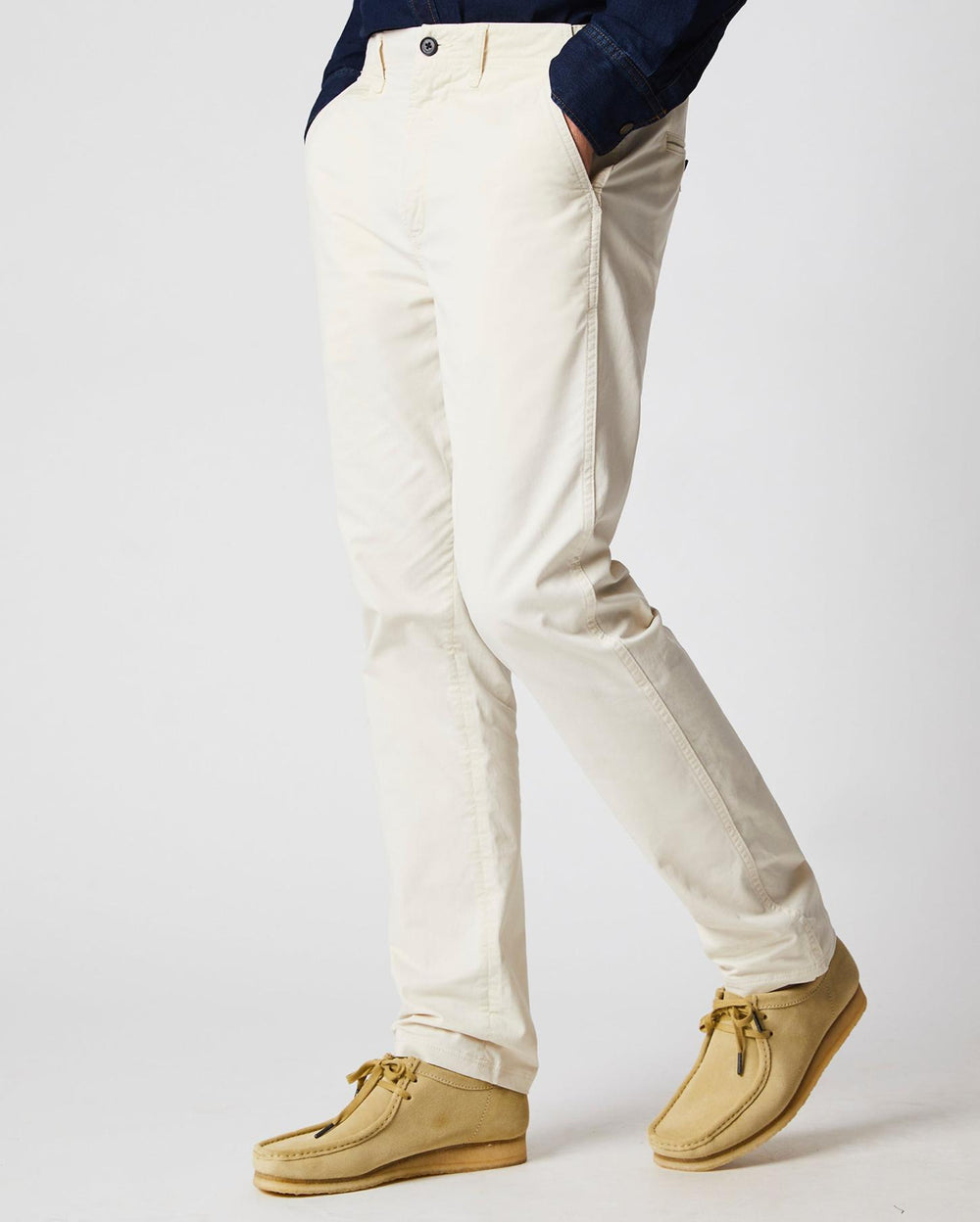 Men Chino Pant Eggshell | Billy Reid Bottoms