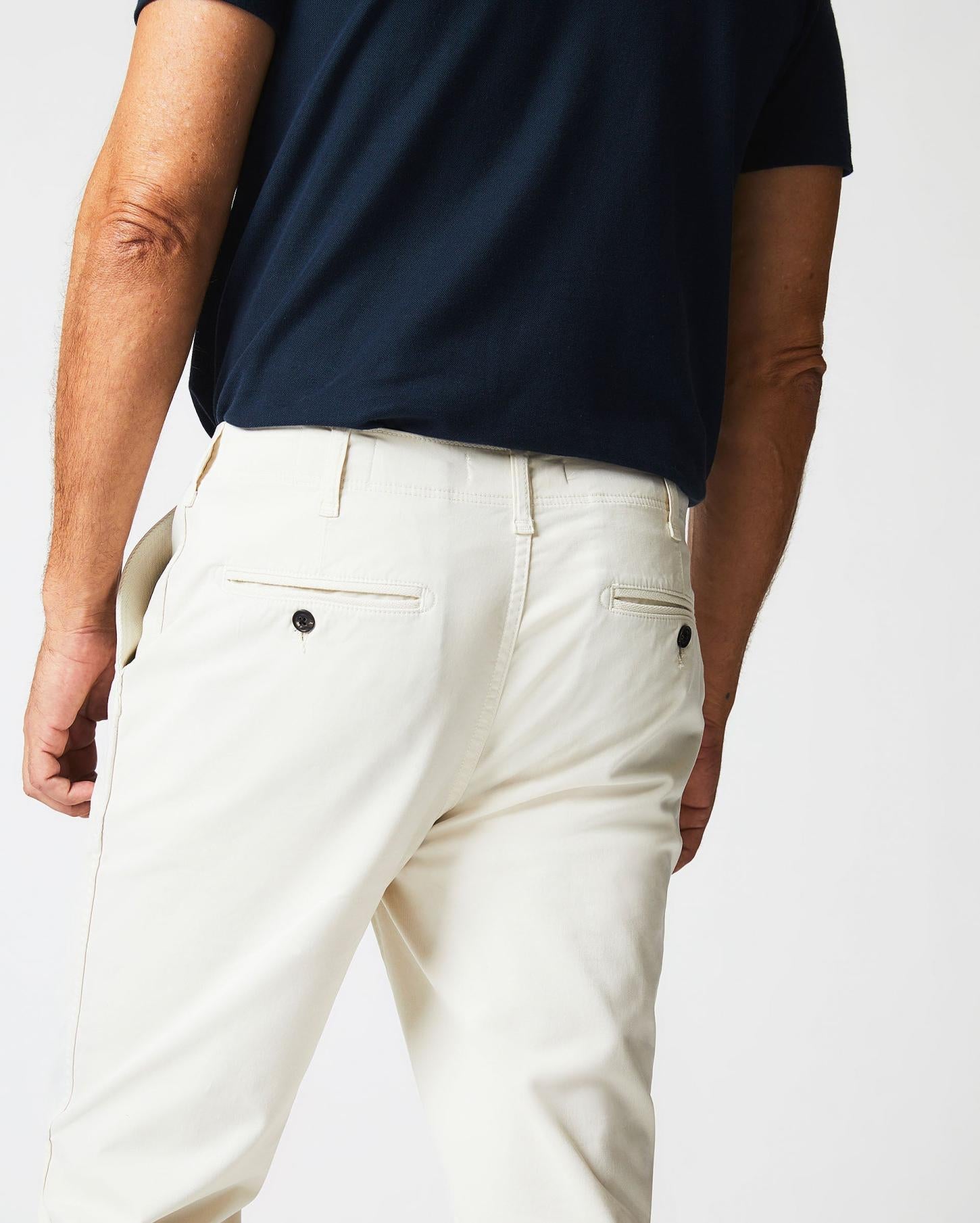 Men Chino Pant Eggshell | Billy Reid Bottoms