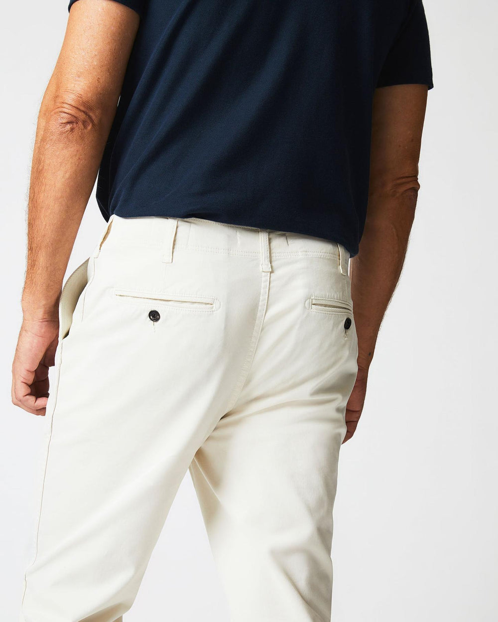 Men Chino Pant Eggshell | Billy Reid Bottoms