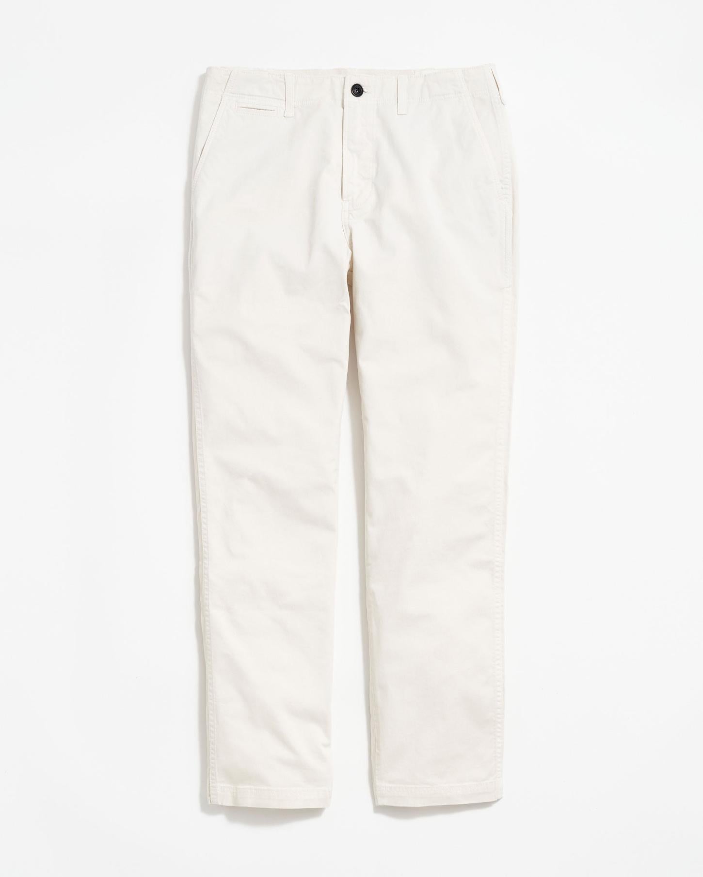 Men Chino Pant Eggshell | Billy Reid Bottoms