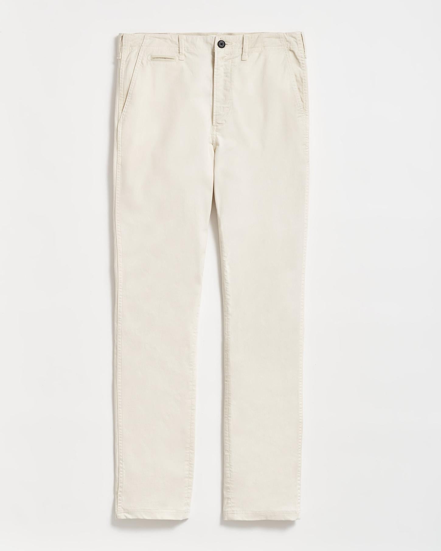 Men Chino Pant Eggshell | Billy Reid Bottoms