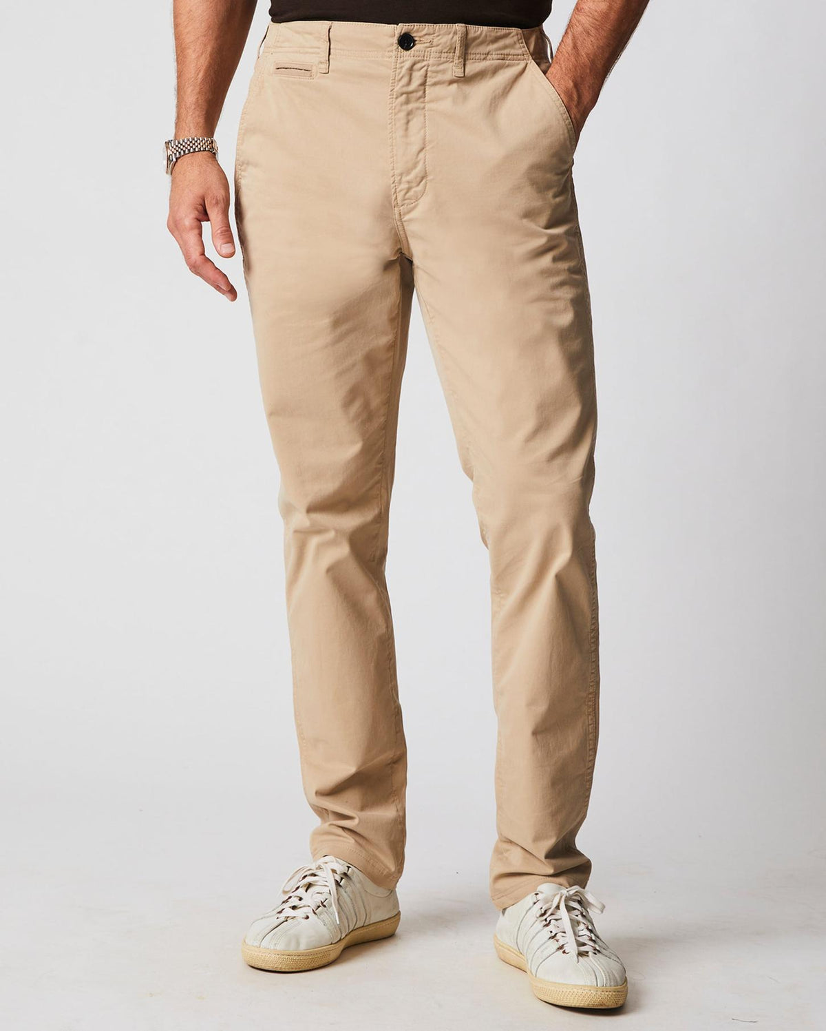 Men Chino Pant Khaki | Billy Reid Bottoms