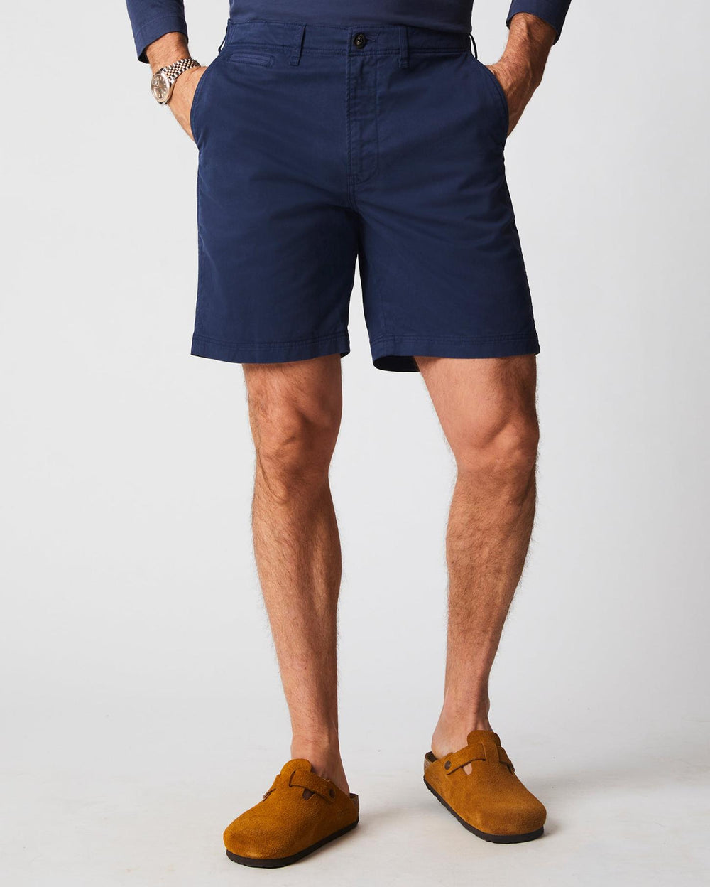 Men Chino Short Dress Blues | Billy Reid Bottoms