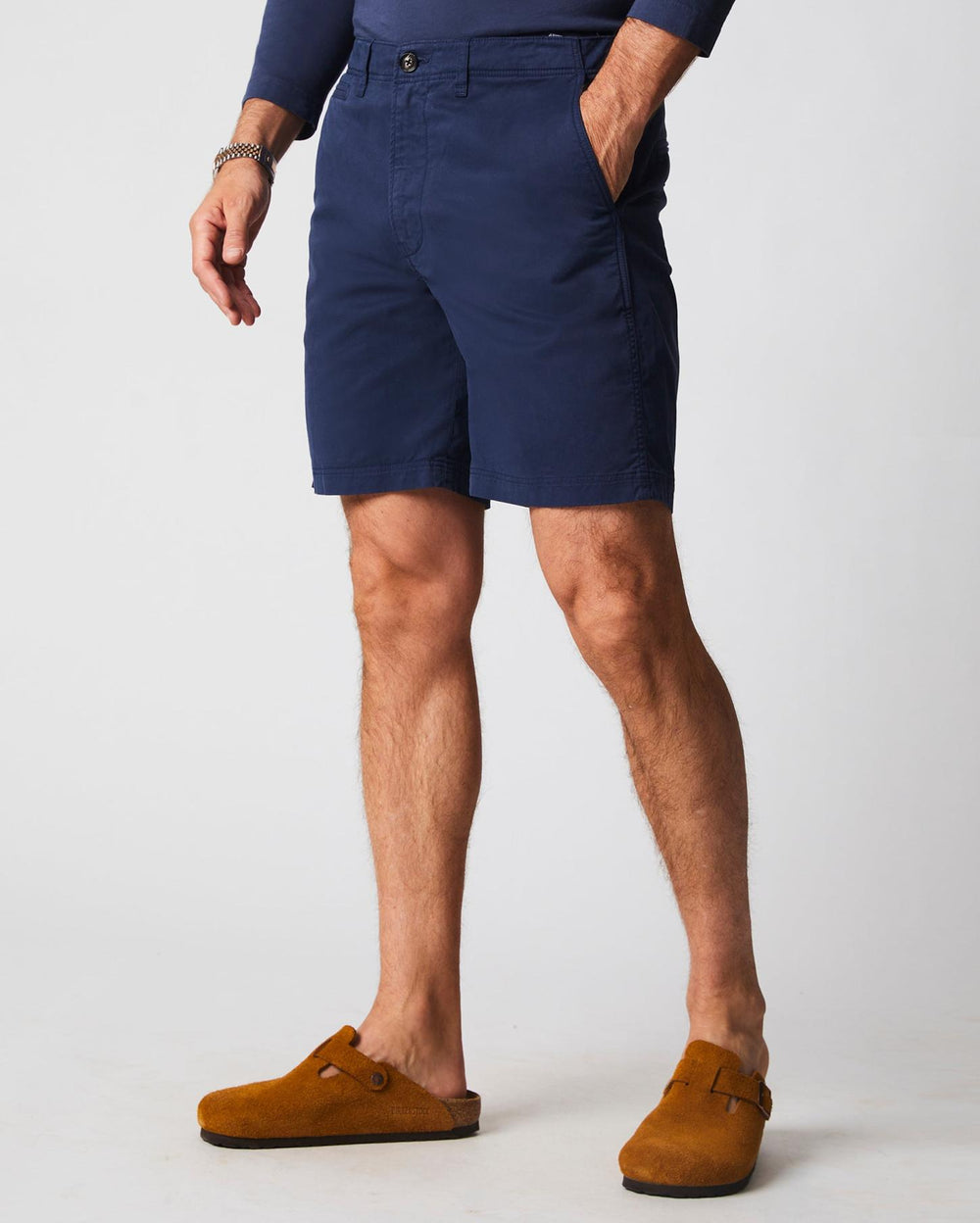 Men Chino Short Dress Blues | Billy Reid Bottoms