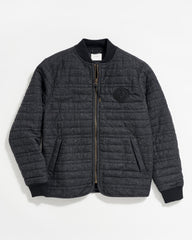 Men Collegiate Bomber Black Tweed | Billy Reid Jackets &amp; Outerwear