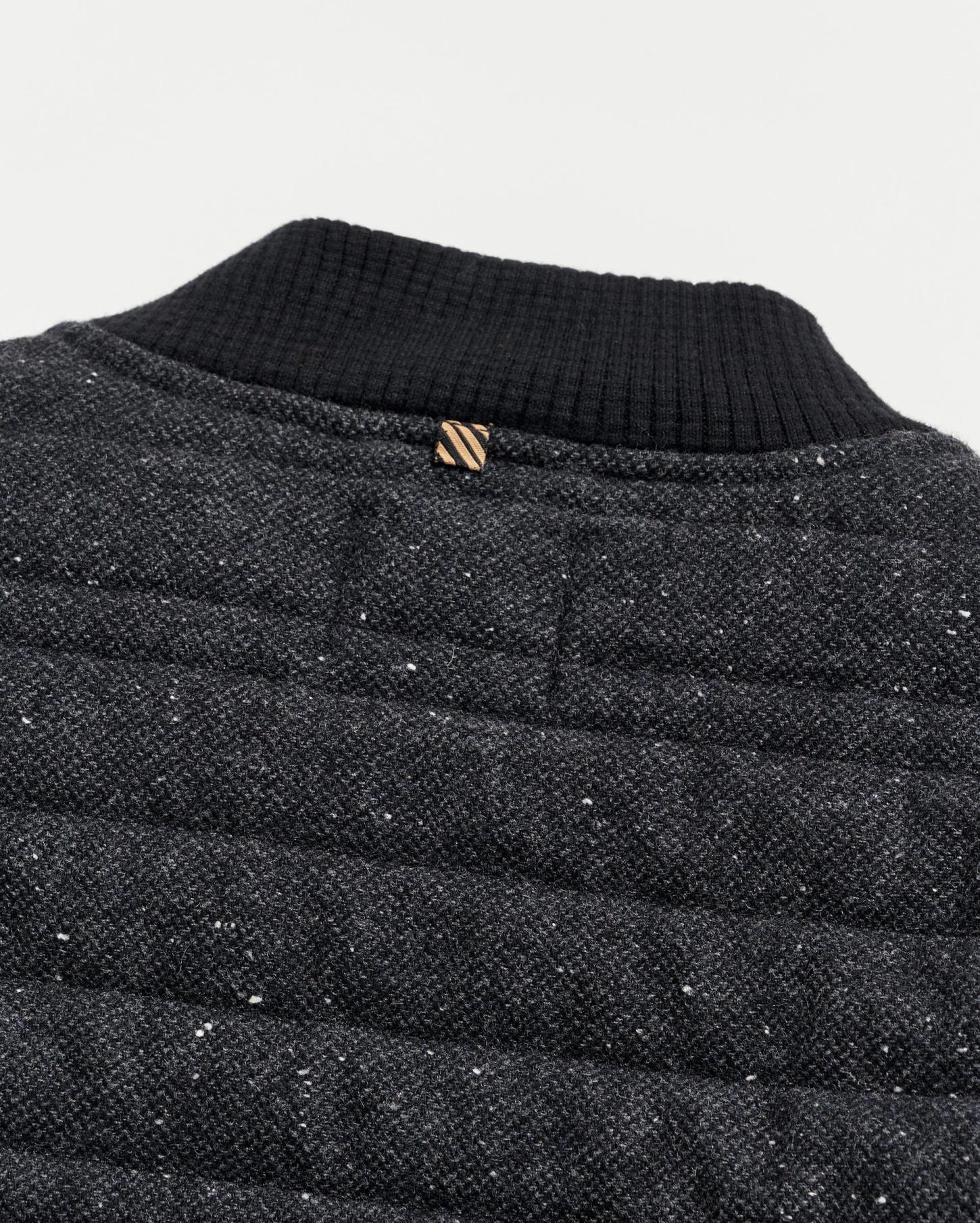 Men Collegiate Bomber Black Tweed | Billy Reid Jackets &amp; Outerwear