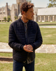 Men Collegiate Bomber Black Tweed | Billy Reid Jackets &amp; Outerwear