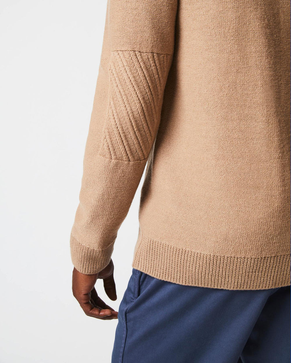 Men Collegiate Cardigan Camel Heather | Billy Reid Sweaters &amp; Sweatshirts