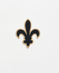 Men Collegiate Fleur De Lis Patch Black | Billy Reid Accessories