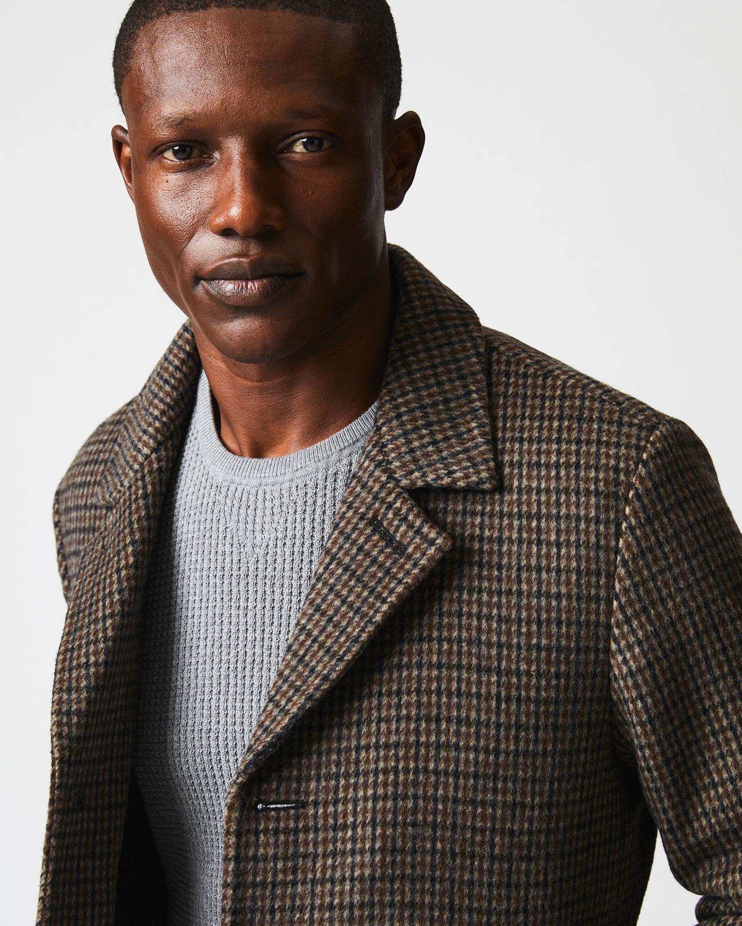Men Cooper Coat Charcoal/tan | Billy Reid Jackets &amp; Outerwear