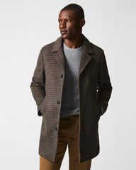 Men Cooper Coat Charcoal/tan | Billy Reid Jackets &amp; Outerwear