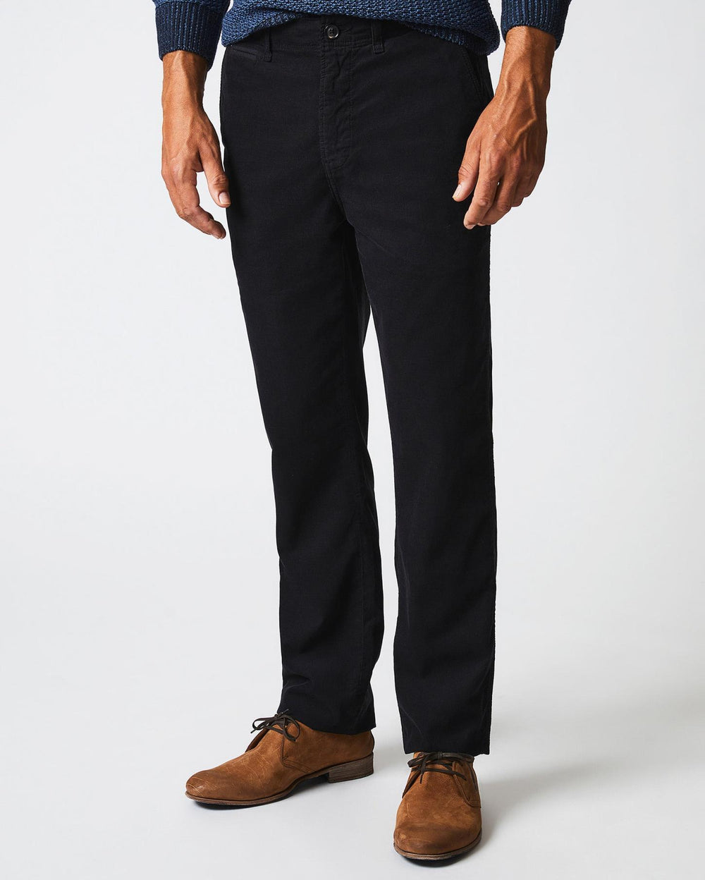 Men Cord Chino Pant Black | Billy Reid Bottoms