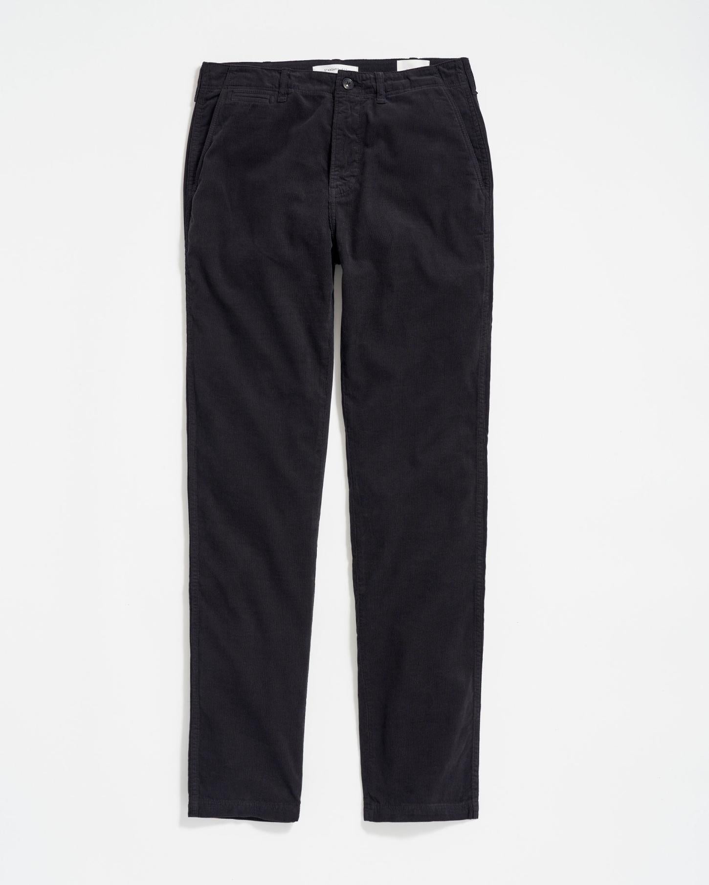 Men Cord Chino Pant Black | Billy Reid Bottoms