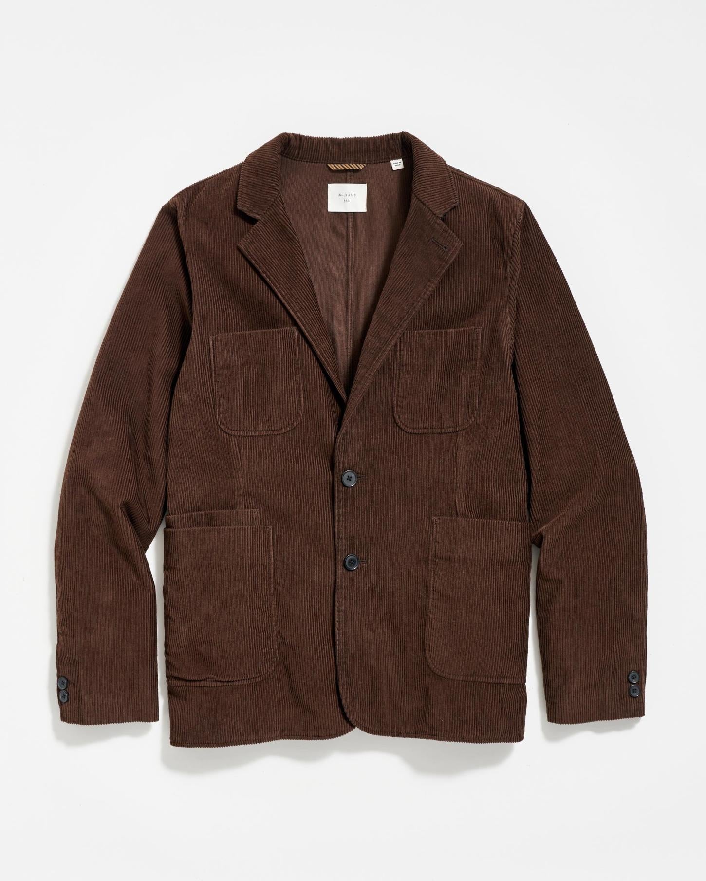 Men Corduroy Leo Jacket Chocolate | Billy Reid Suiting