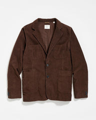 Men Corduroy Leo Jacket Chocolate | Billy Reid Suiting