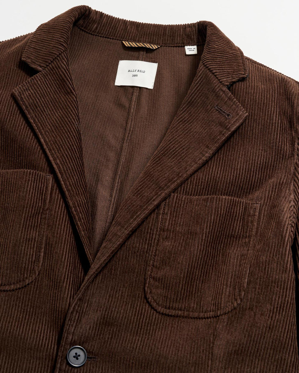 Men Corduroy Leo Jacket Chocolate | Billy Reid Suiting