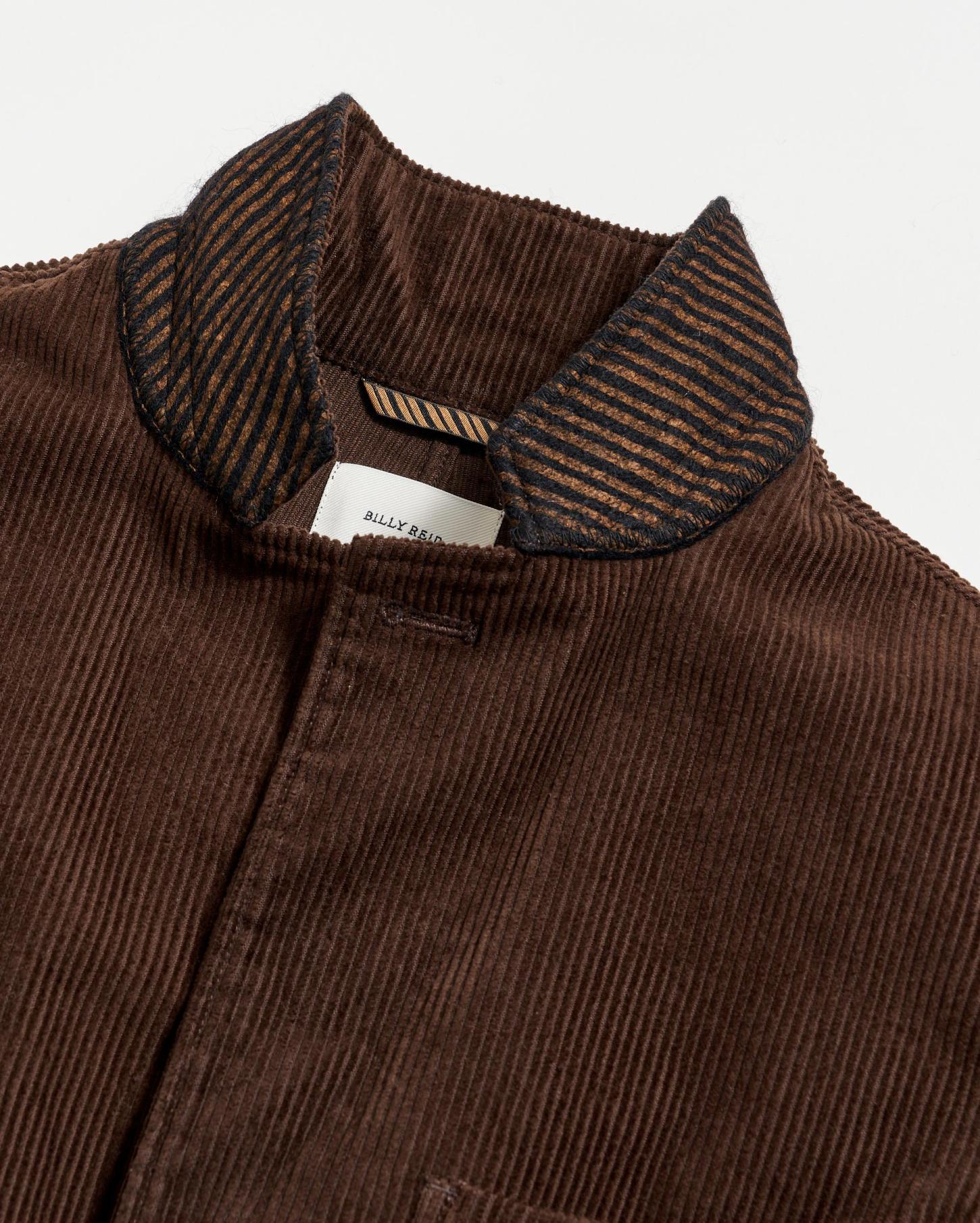 Men Corduroy Leo Jacket Chocolate | Billy Reid Suiting