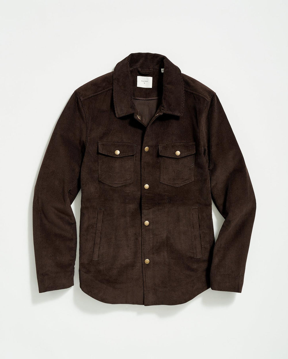 Men Corduroy Mo Shirt Jacket Chocolate | Billy Reid Jackets &amp; Outerwear