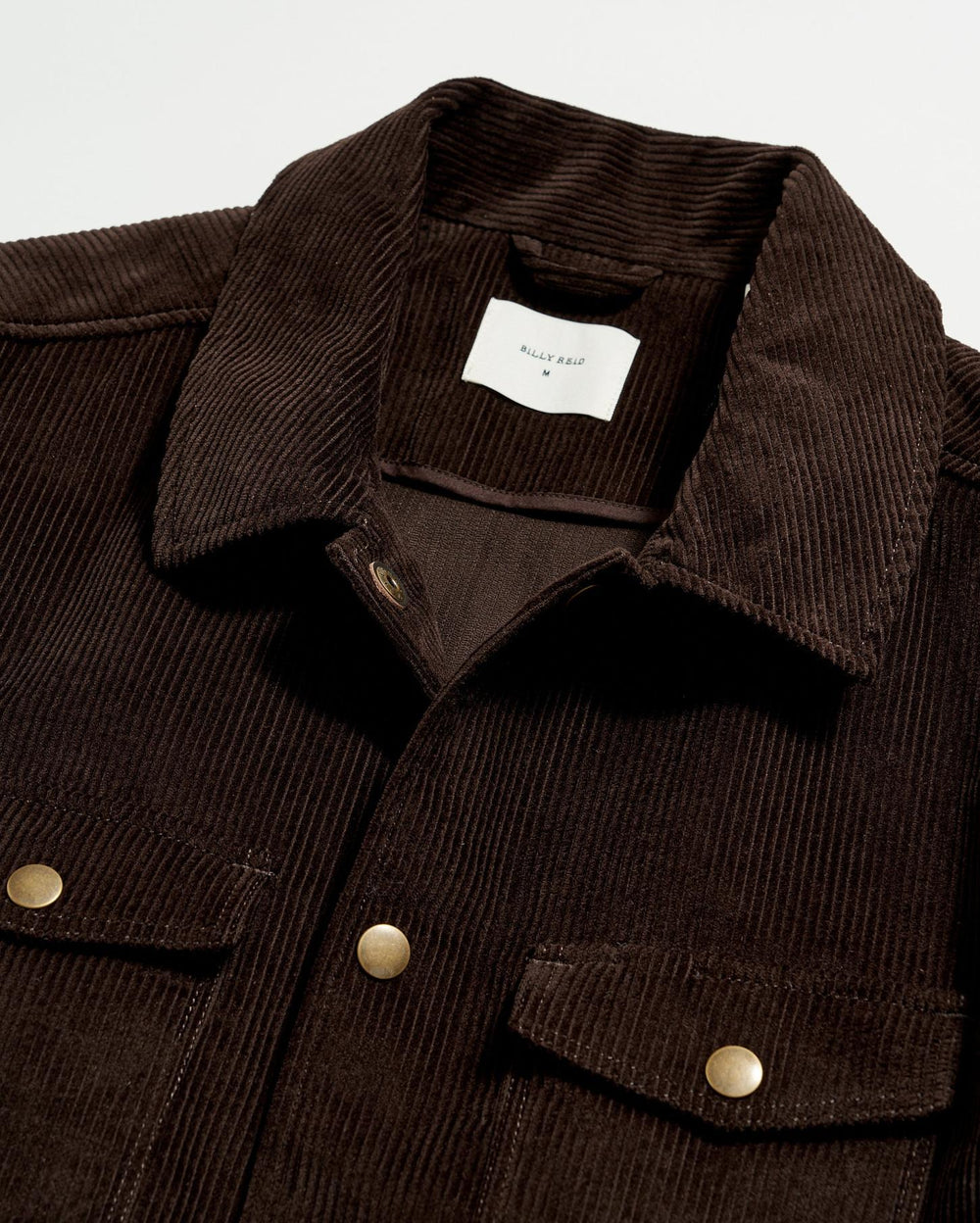 Men Corduroy Mo Shirt Jacket Chocolate | Billy Reid Jackets &amp; Outerwear