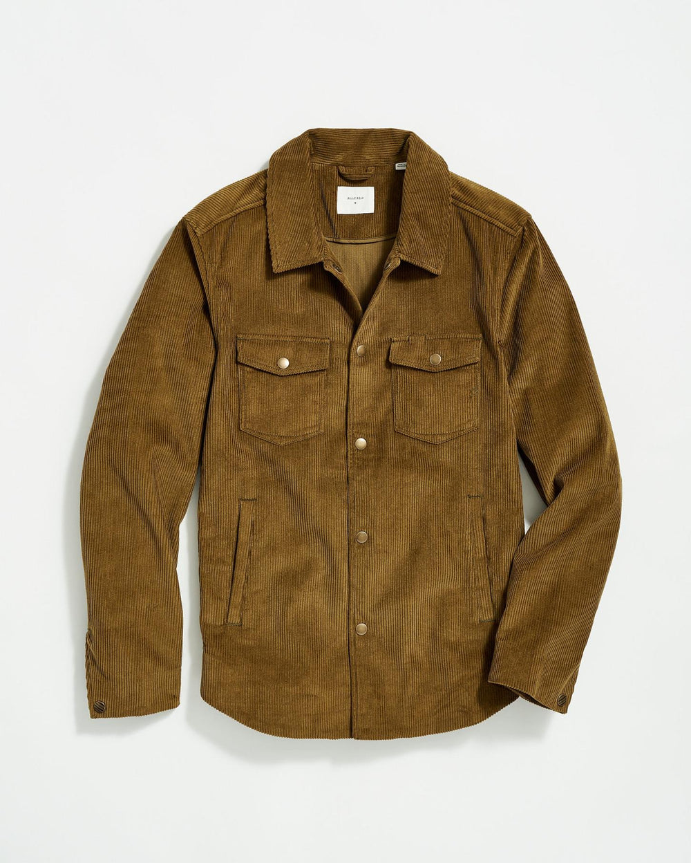 Men Corduroy Mo Shirt Jacket Olive | Billy Reid Jackets &amp; Outerwear