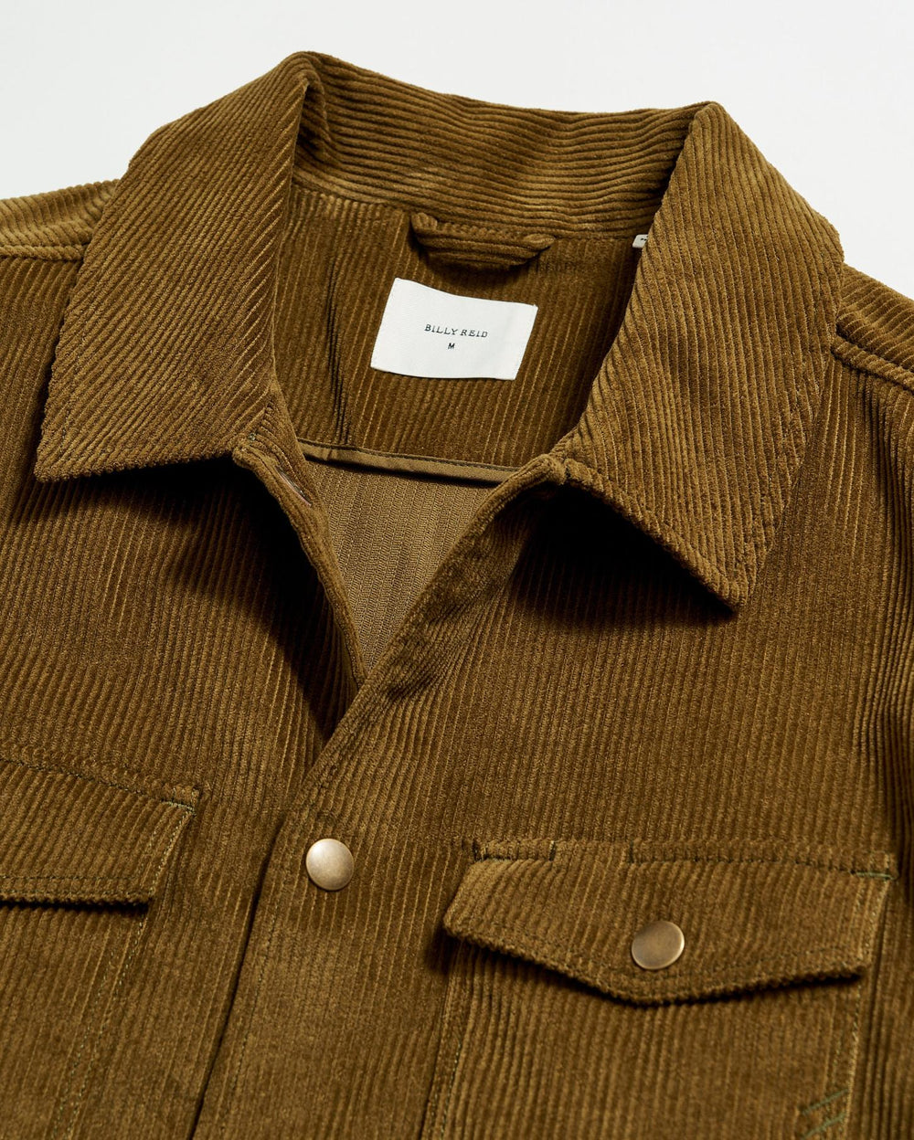 Men Corduroy Mo Shirt Jacket Olive | Billy Reid Jackets &amp; Outerwear