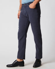 Men Cotton Linen 5 Pocket Pant Carbon Blue | Billy Reid Bottoms