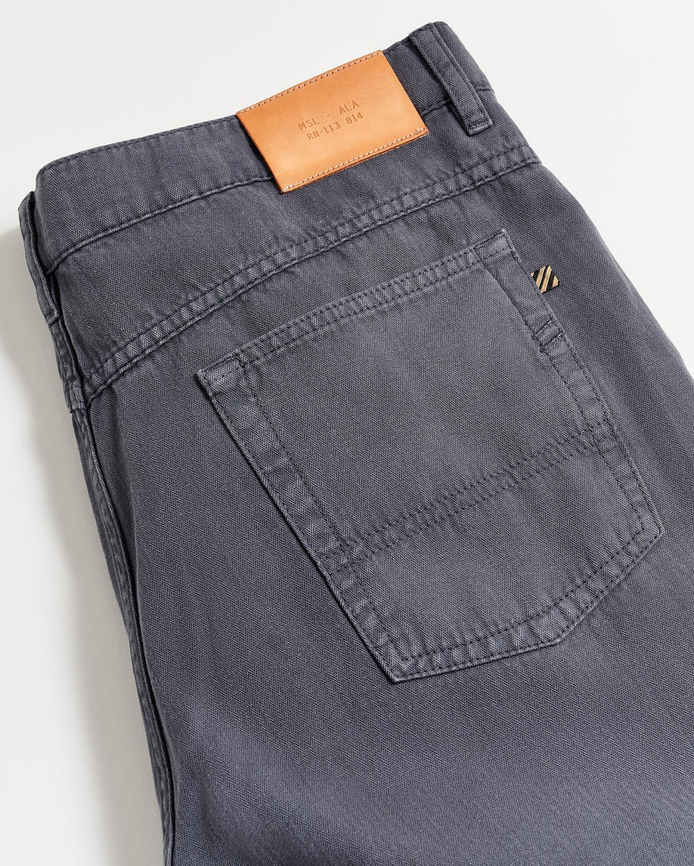 Men Cotton Linen 5 Pocket Pant Carbon Blue | Billy Reid Bottoms