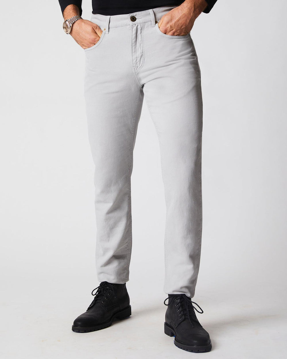 Men Cotton Linen 5 Pocket Pant Quarry | Billy Reid Bottoms