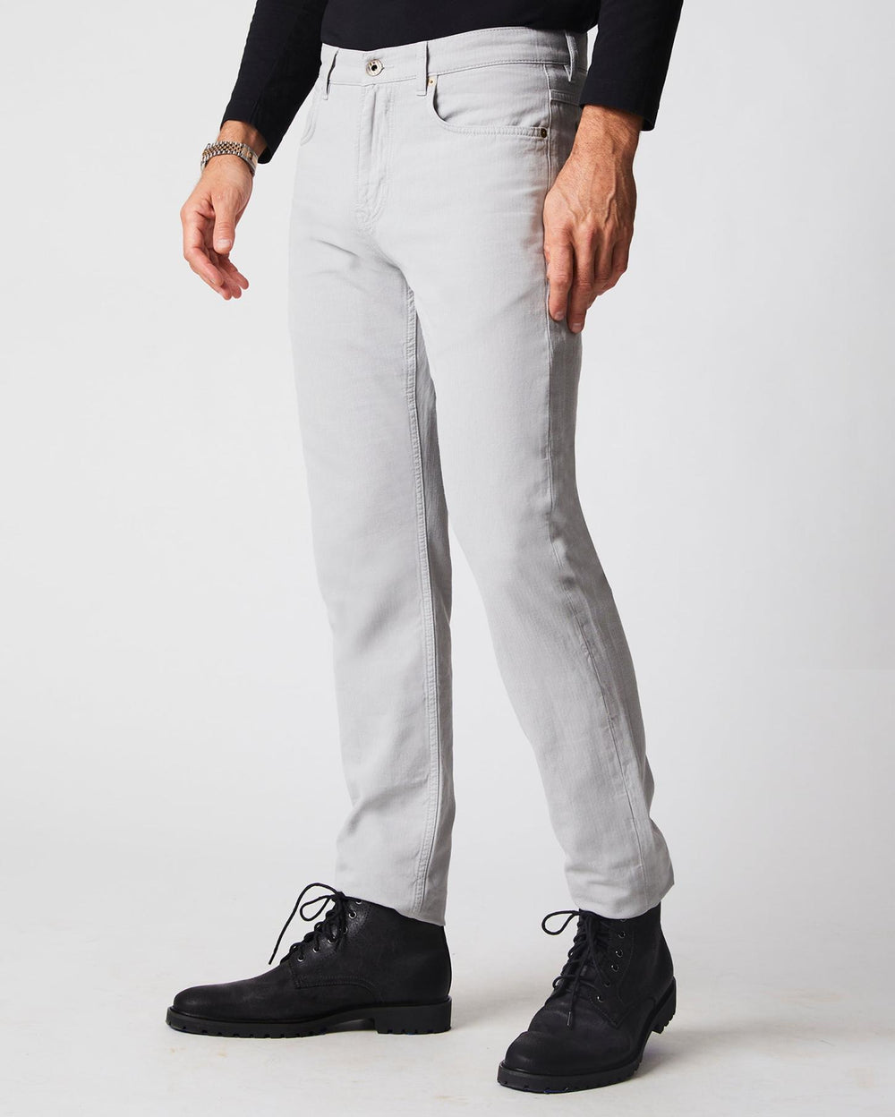 Men Cotton Linen 5 Pocket Pant Quarry | Billy Reid Bottoms