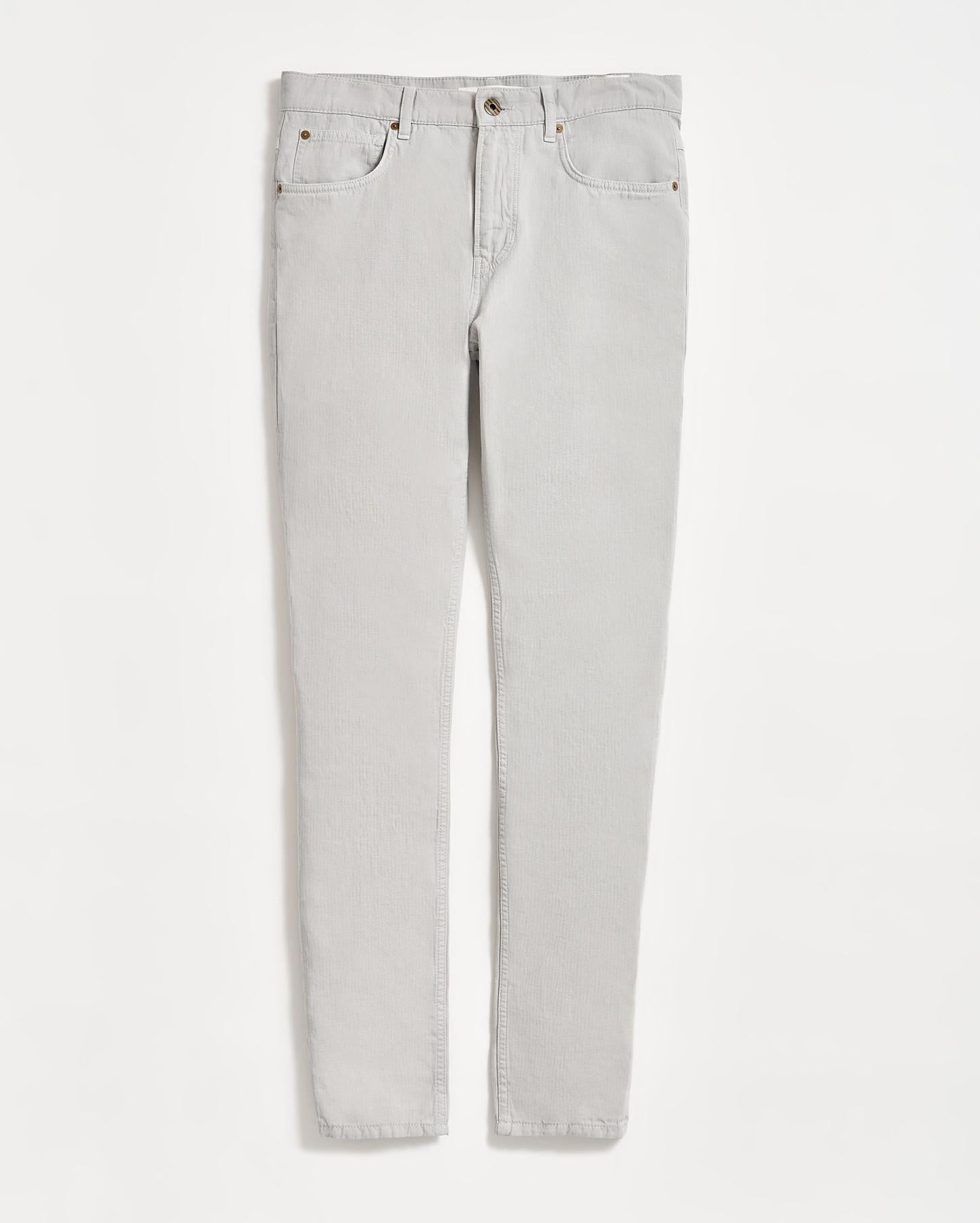 Men Cotton Linen 5 Pocket Pant Quarry | Billy Reid Bottoms
