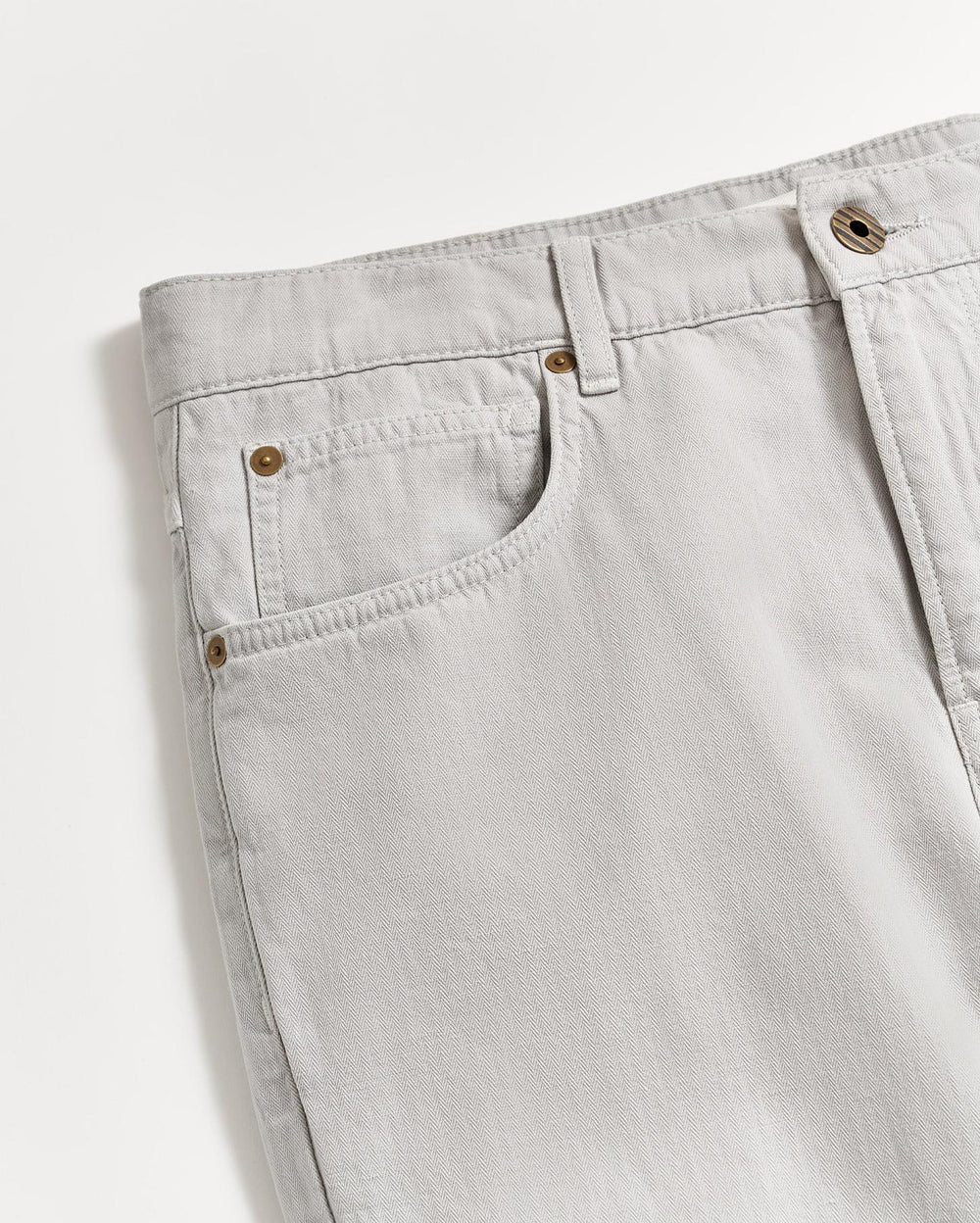 Men Cotton Linen 5 Pocket Pant Quarry | Billy Reid Bottoms