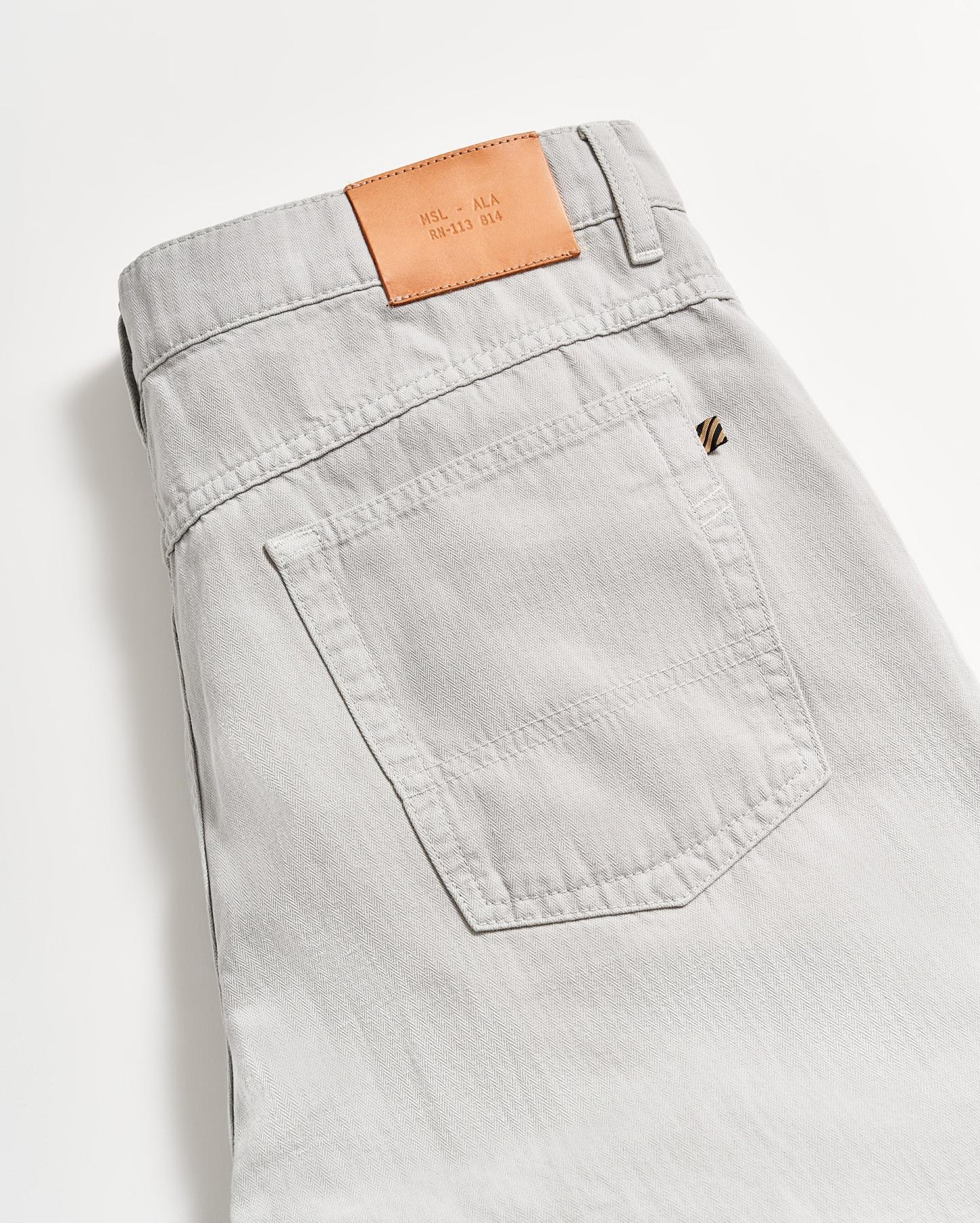 Men Cotton Linen 5 Pocket Pant Quarry | Billy Reid Bottoms