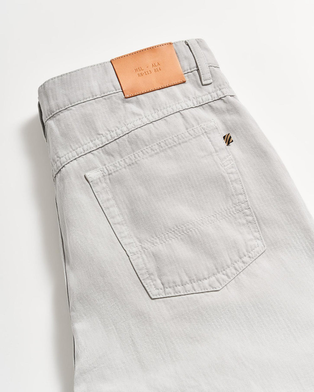 Men Cotton Linen 5 Pocket Pant Quarry | Billy Reid Bottoms