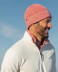 Men Cotton Ribbon Beanie Burnt Red | Billy Reid Accessories