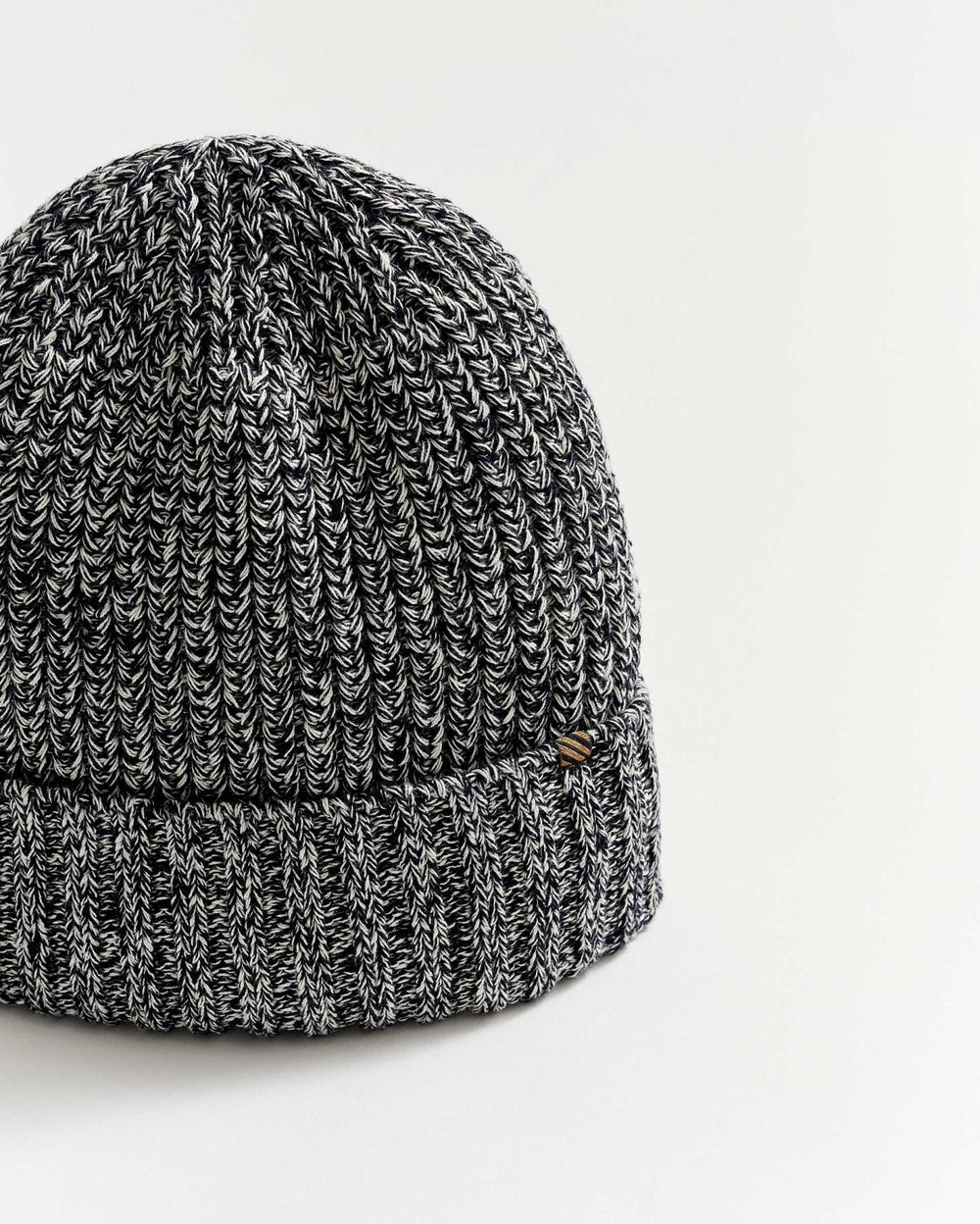 Men Cotton Ribbon Beanie Carbon Blue | Billy Reid Accessories