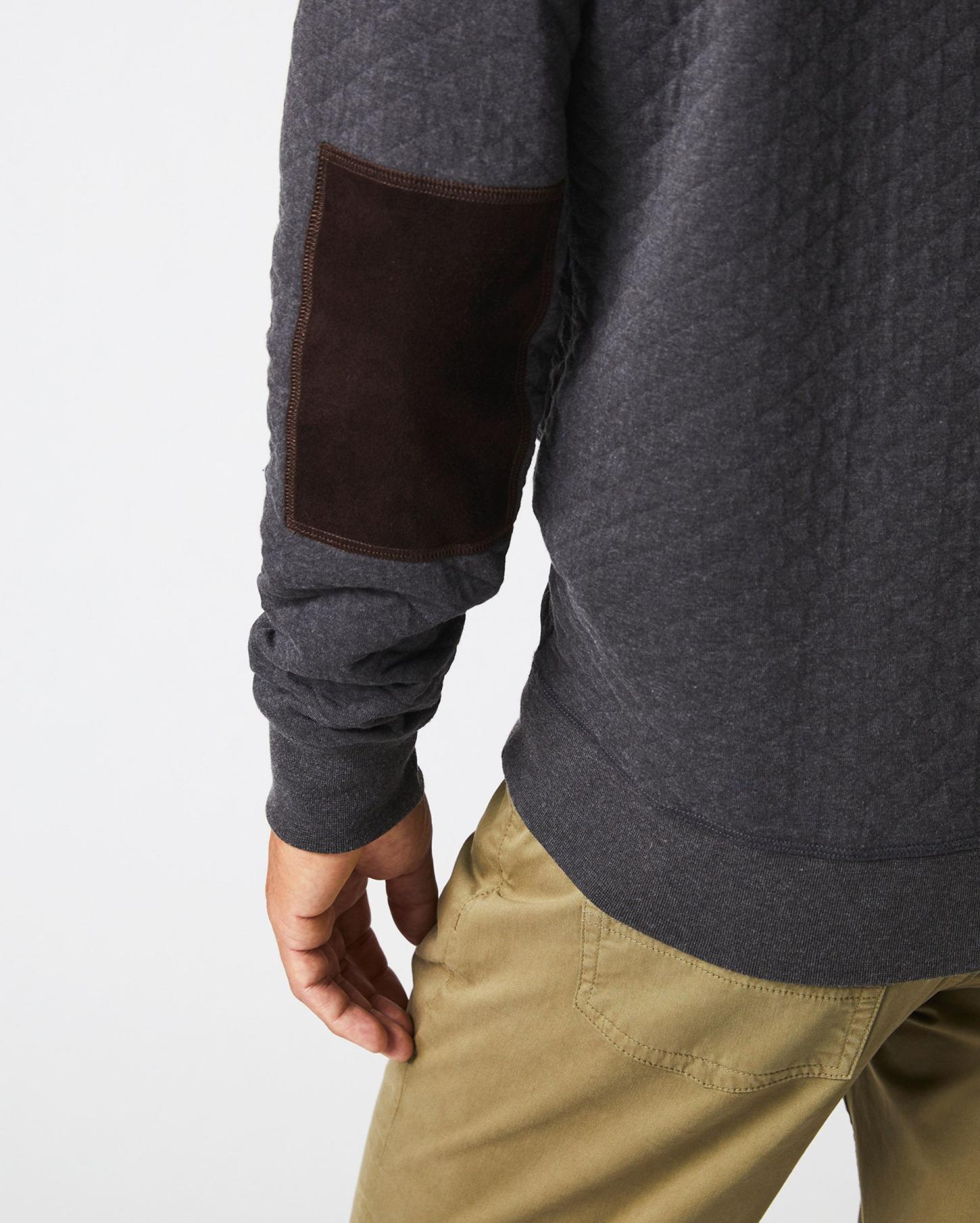 Men Diamond Quilt Shawl Black | Billy Reid Sweaters &amp; Sweatshirts