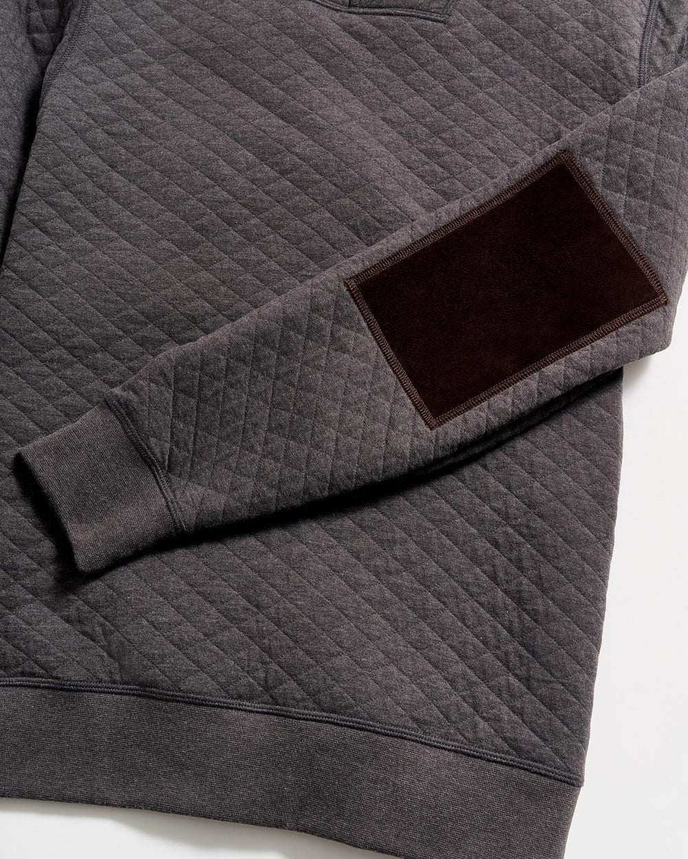 Men Diamond Quilt Shawl Black | Billy Reid Sweaters &amp; Sweatshirts