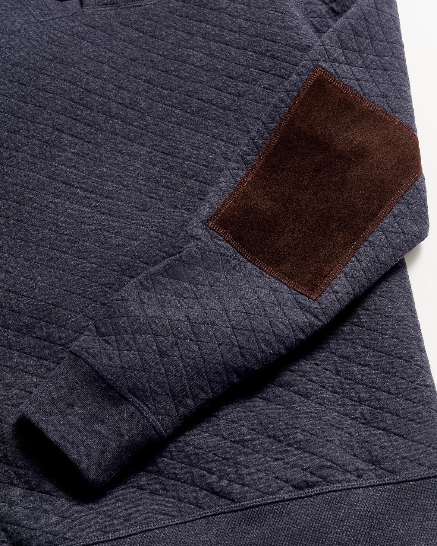 Men Diamond Quilt Shawl Dark Navy | Billy Reid Sweaters &amp; Sweatshirts