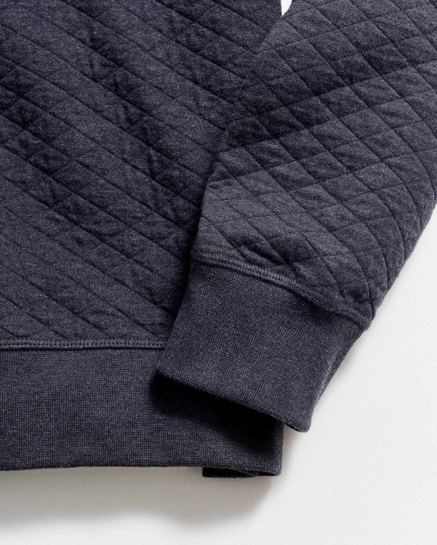 Men Diamond Quilt Shawl Dark Navy | Billy Reid Sweaters &amp; Sweatshirts
