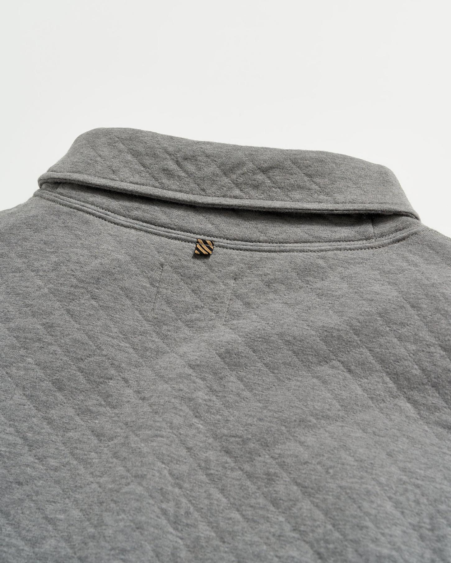 Men Diamond Quilt Shawl Medium Grey | Billy Reid Sweaters &amp; Sweatshirts