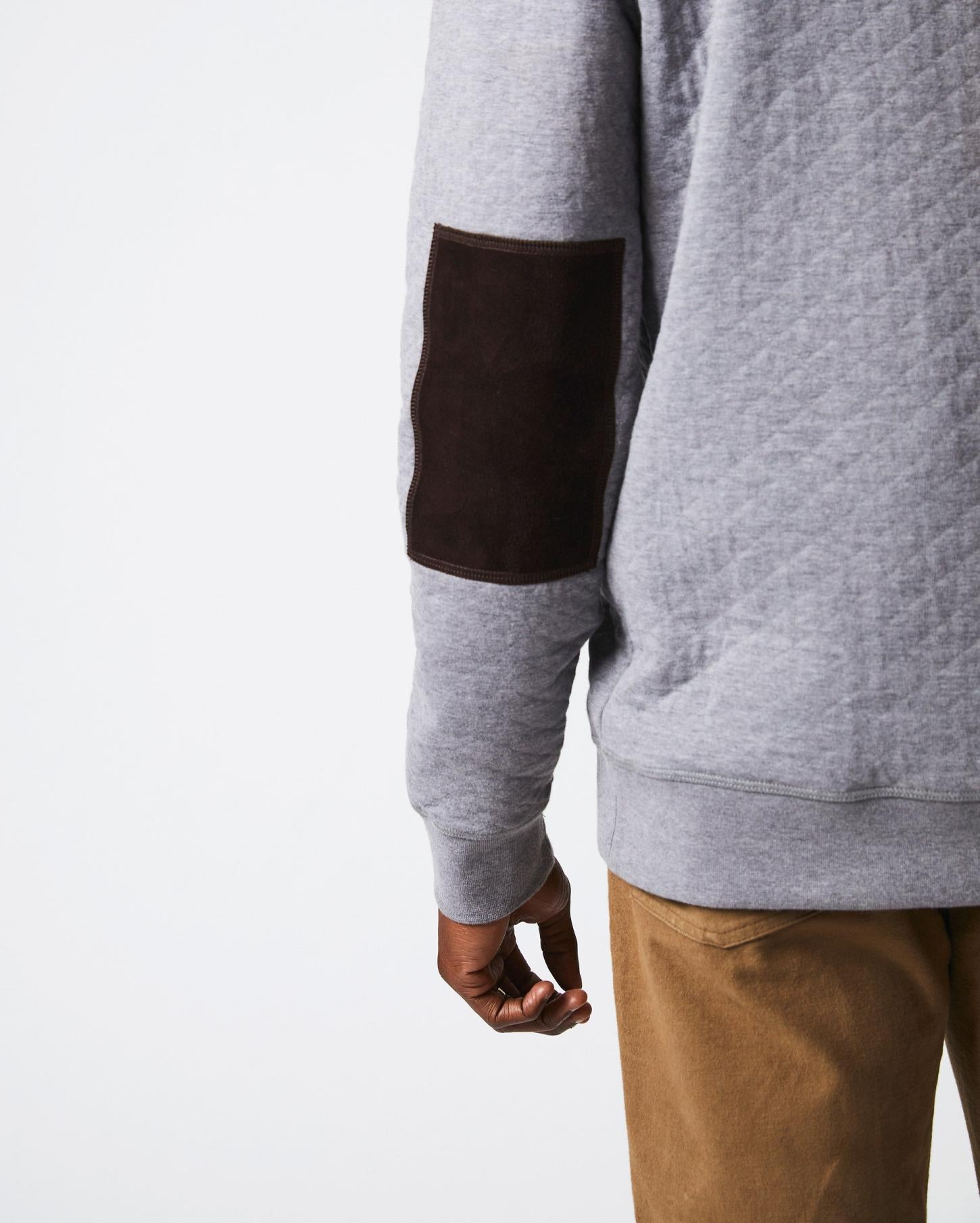 Men Diamond Quilt Shawl Medium Grey | Billy Reid Sweaters &amp; Sweatshirts