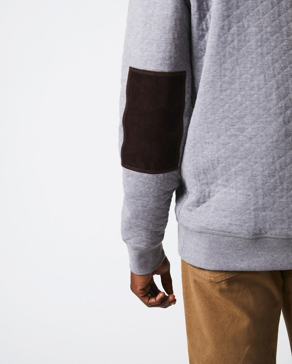 Men Diamond Quilt Shawl Medium Grey | Billy Reid Sweaters &amp; Sweatshirts